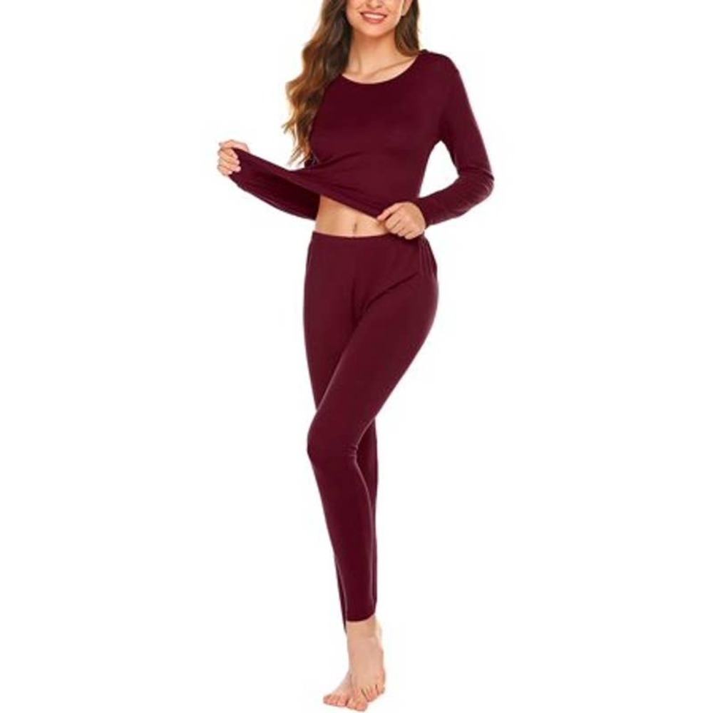 Chaser NWT Love Knit Long John Loungewear Cozy Ankle Legging Pants Red Sz Medium